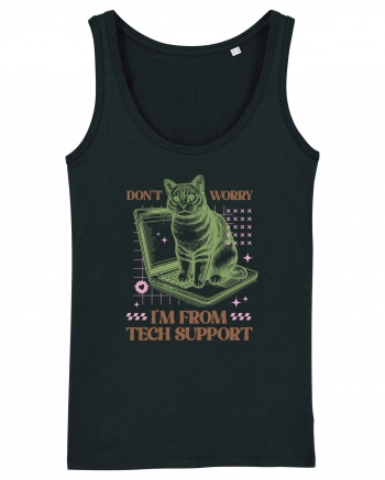 Don't Worry I'm Tech Support Black