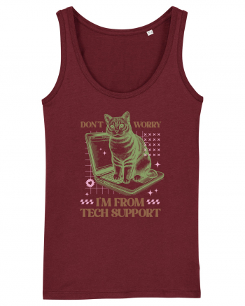Don't Worry I'm Tech Support Burgundy