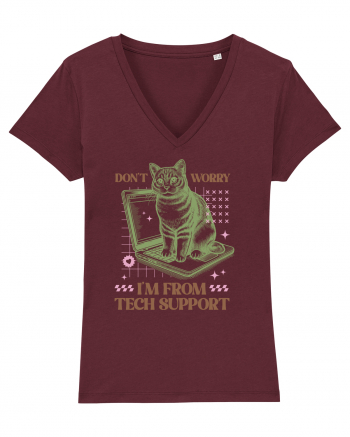 Don't Worry I'm Tech Support Burgundy
