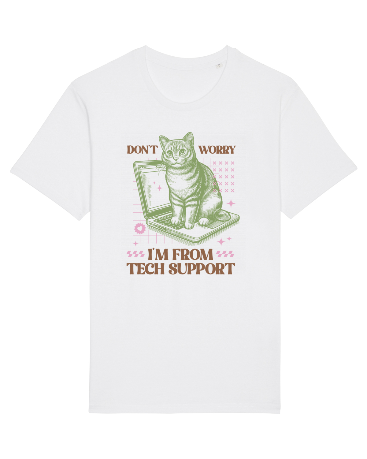 Tricou mânecă scurtă Unisex Rocker White