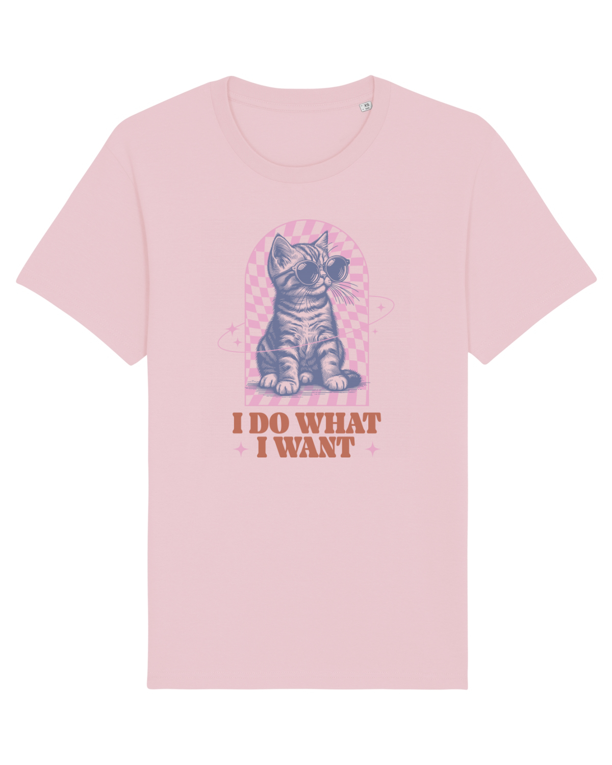 Tricou mânecă scurtă Unisex Rocker Cotton Pink
