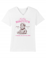 Kitty Biscuits Tricou mânecă scurtă guler V Bărbat Presenter