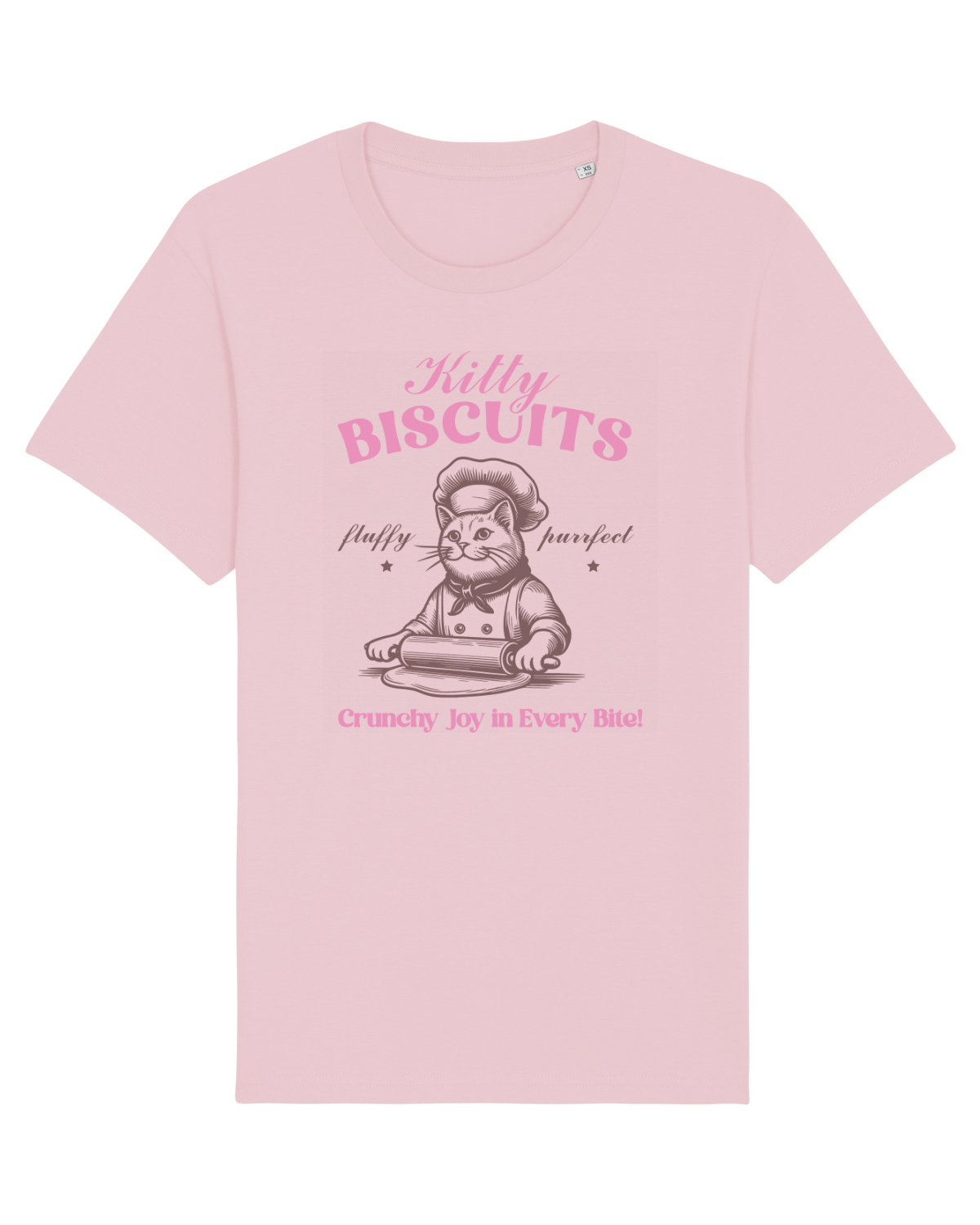 Tricou mânecă scurtă Unisex Rocker Cotton Pink