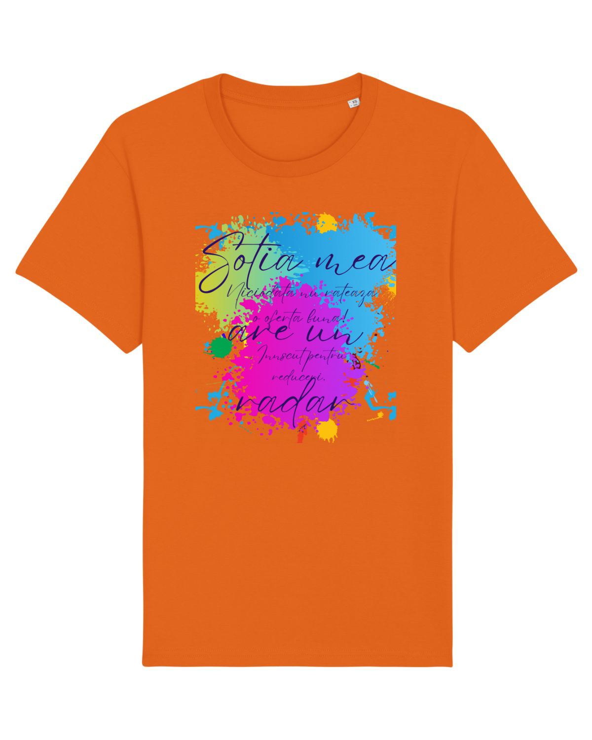 Tricou mânecă scurtă Unisex Rocker Bright Orange