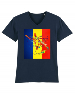 Football este terapia mea Tricou mânecă scurtă guler V Bărbat Presenter