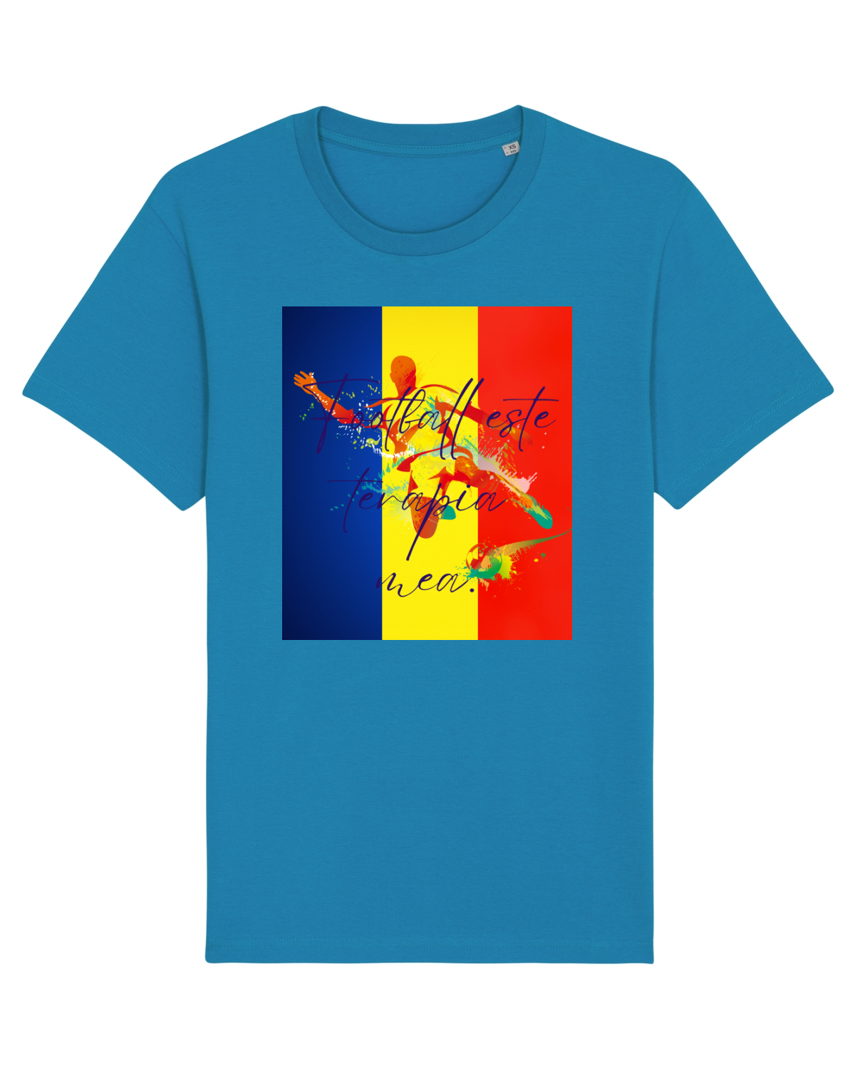 Tricou mânecă scurtă Unisex Rocker Azur