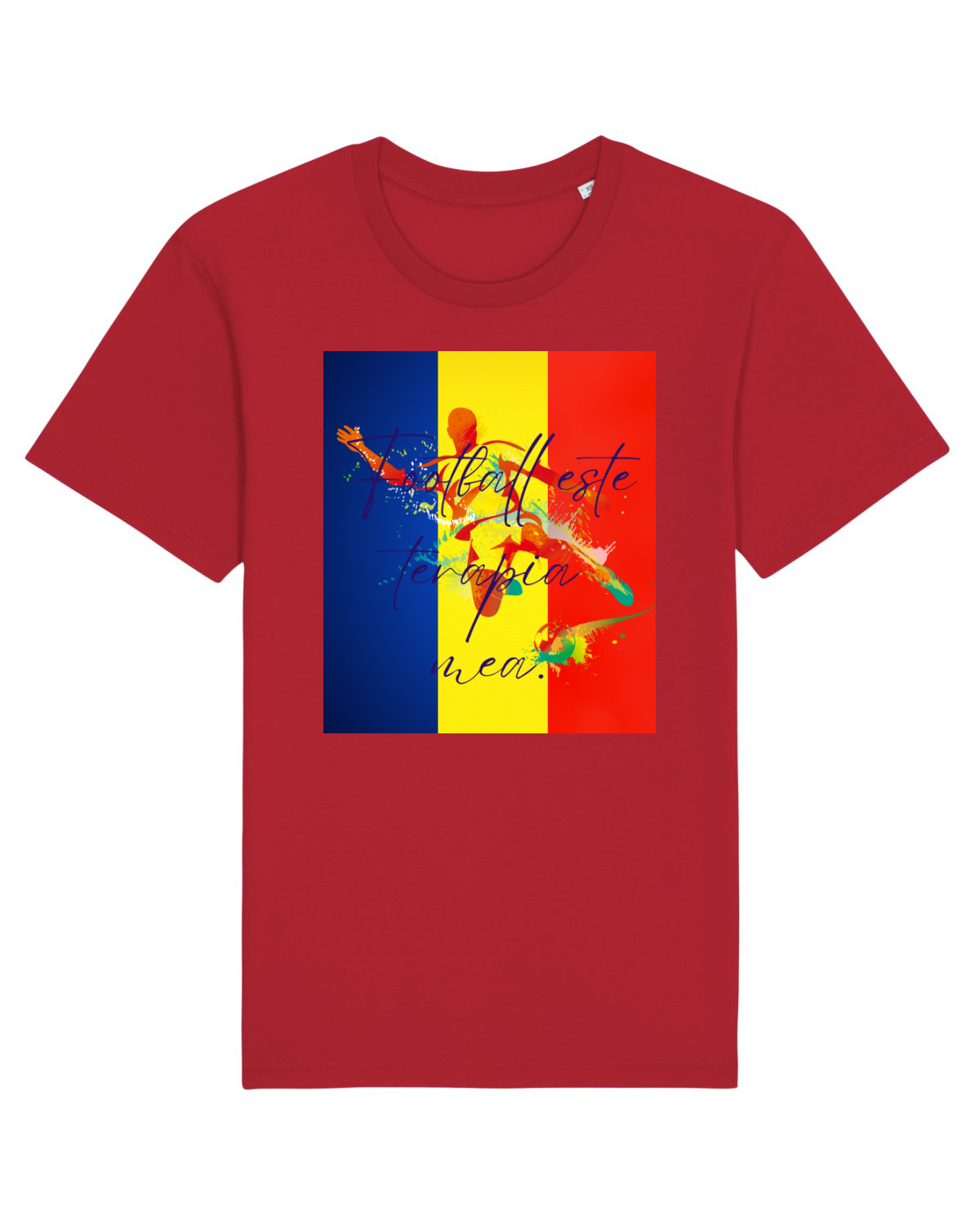 Tricou mânecă scurtă Unisex Rocker Red