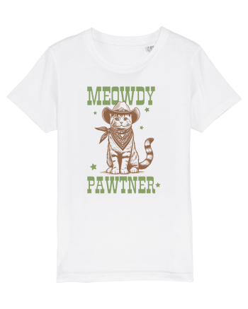 Meowdy Pawtner White