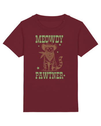Meowdy Pawtner Burgundy