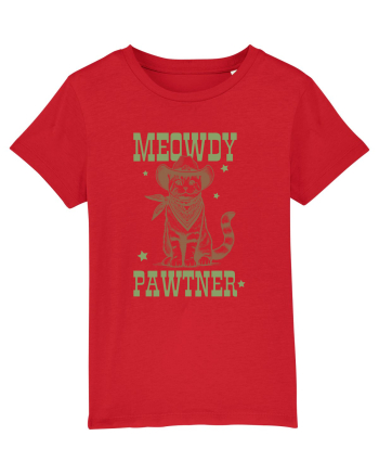 Meowdy Pawtner Red