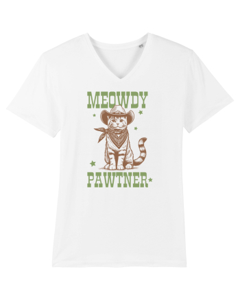Meowdy Pawtner White