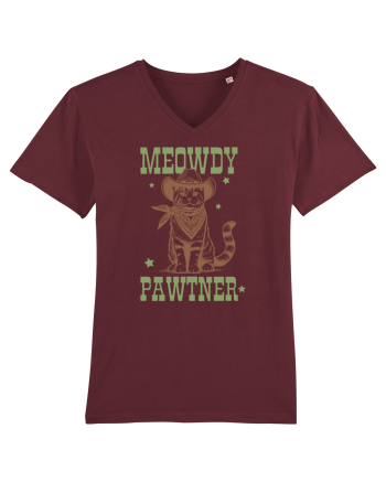 Meowdy Pawtner Burgundy