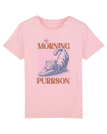 Not A Morning Purrson Cotton Pink