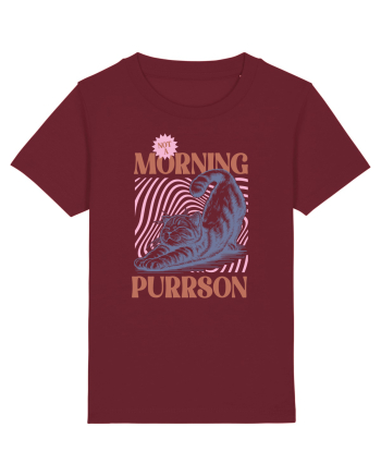 Not A Morning Purrson Burgundy