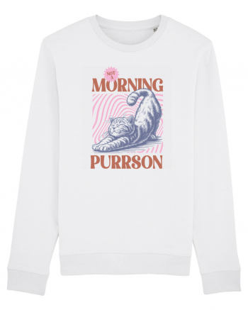 Not A Morning Purrson Bluză mânecă lungă Unisex Rise