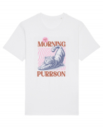 Not A Morning Purrson Tricou mânecă scurtă Unisex Rocker