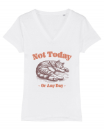 Not Today Or Any Day Tricou mânecă scurtă guler V Damă Evoker