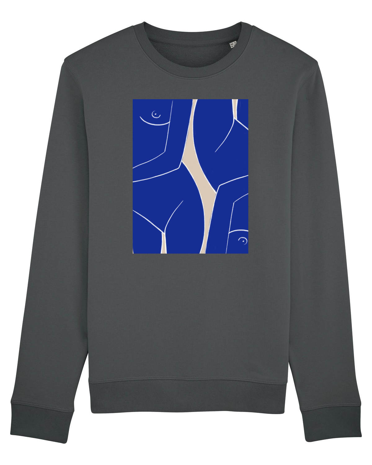 Bluză mânecă lungă Unisex Rise Anthracite