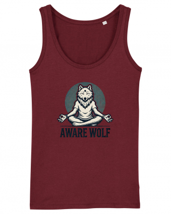 Aware wolf Burgundy