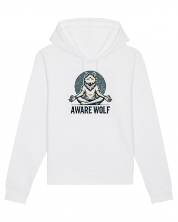 Aware wolf White