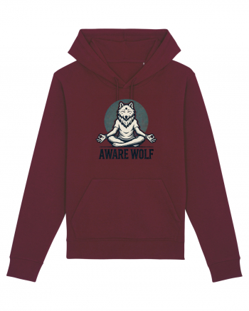 Aware wolf Burgundy