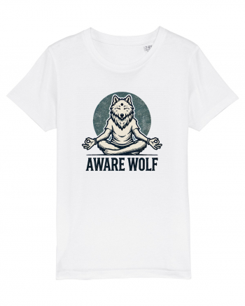 Aware wolf White