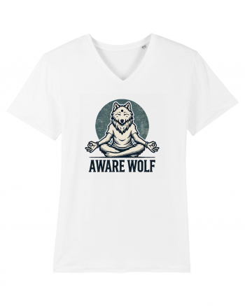 Aware wolf White