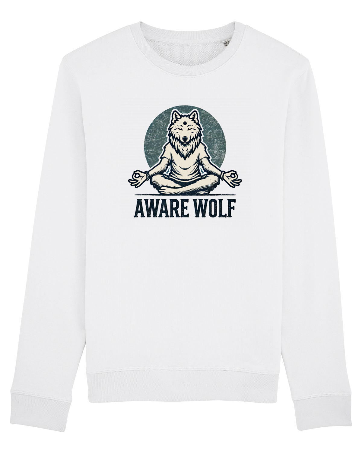 Bluză mânecă lungă Unisex Rise White