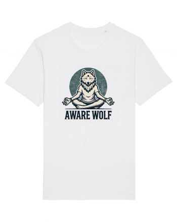 Aware wolf White