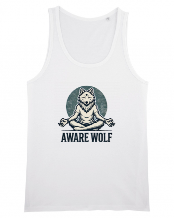 Aware wolf White