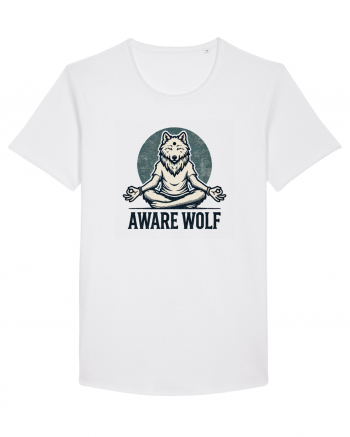 Aware wolf White