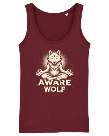 Aware wolf Burgundy