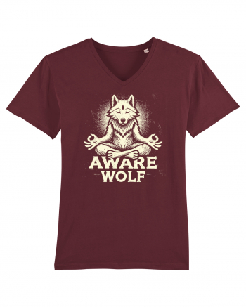 Aware wolf Burgundy