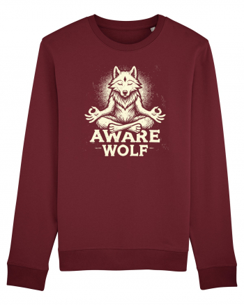 Aware wolf Burgundy