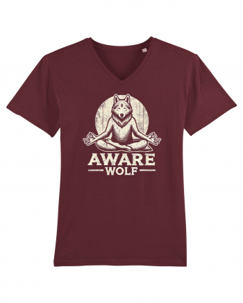 Aware wolf Burgundy
