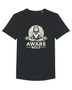 Aware wolf Tricou mânecă scurtă guler larg Bărbat Skater