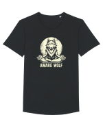 Aware wolf Tricou mânecă scurtă guler larg Bărbat Skater