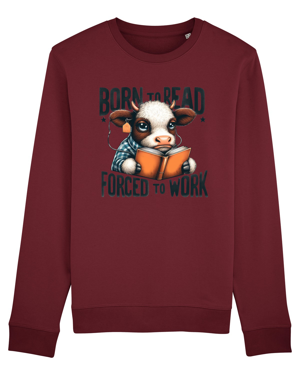 Bluză mânecă lungă Unisex Rise Burgundy