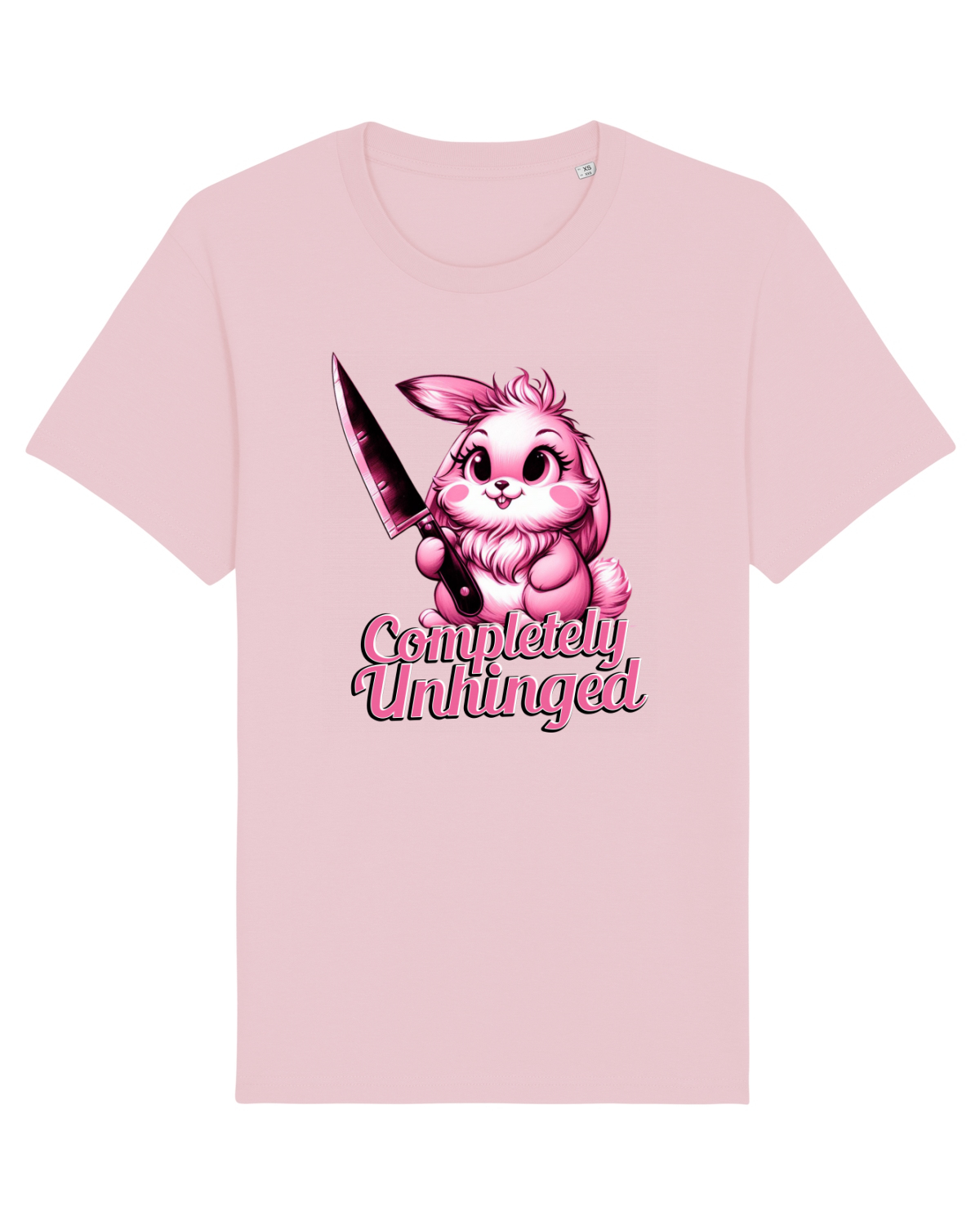 Tricou mânecă scurtă Unisex Rocker Cotton Pink