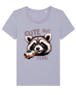 Cute But Feral Tricou mânecă scurtă guler larg fitted Damă Expresser