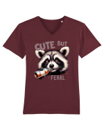 Cute But Feral Tricou mânecă scurtă guler V Bărbat Presenter