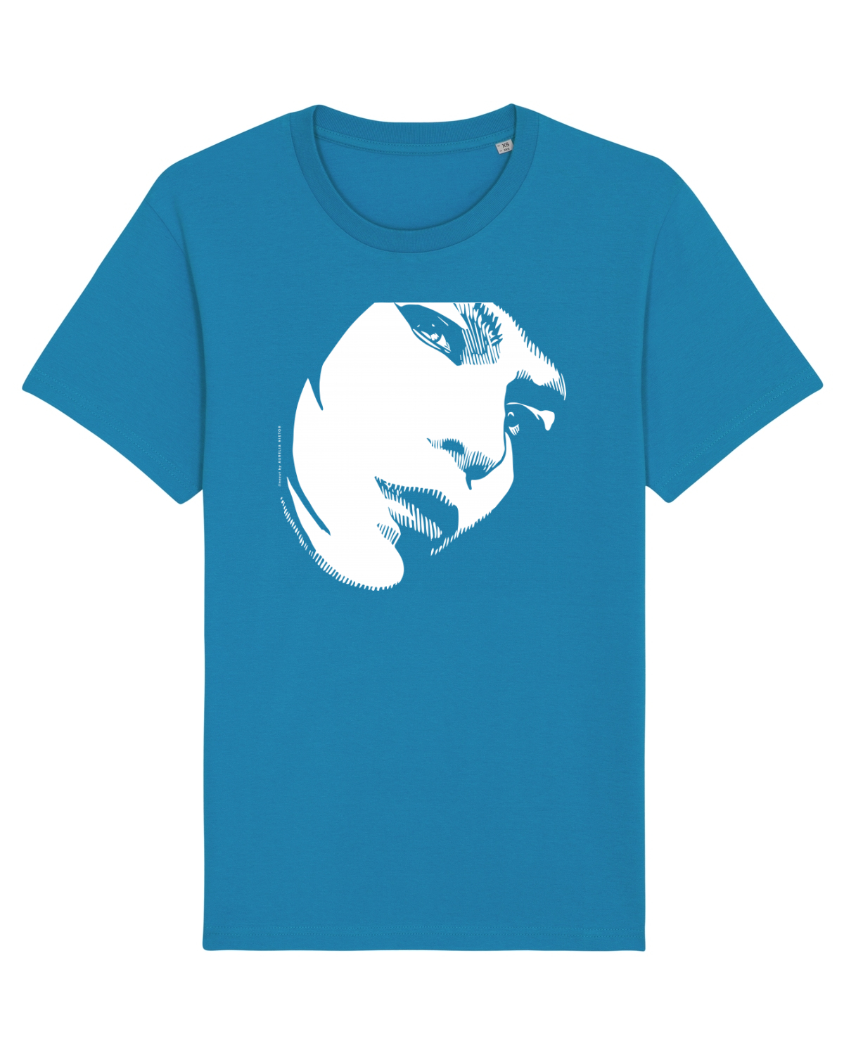 Tricou mânecă scurtă Unisex Rocker Azur