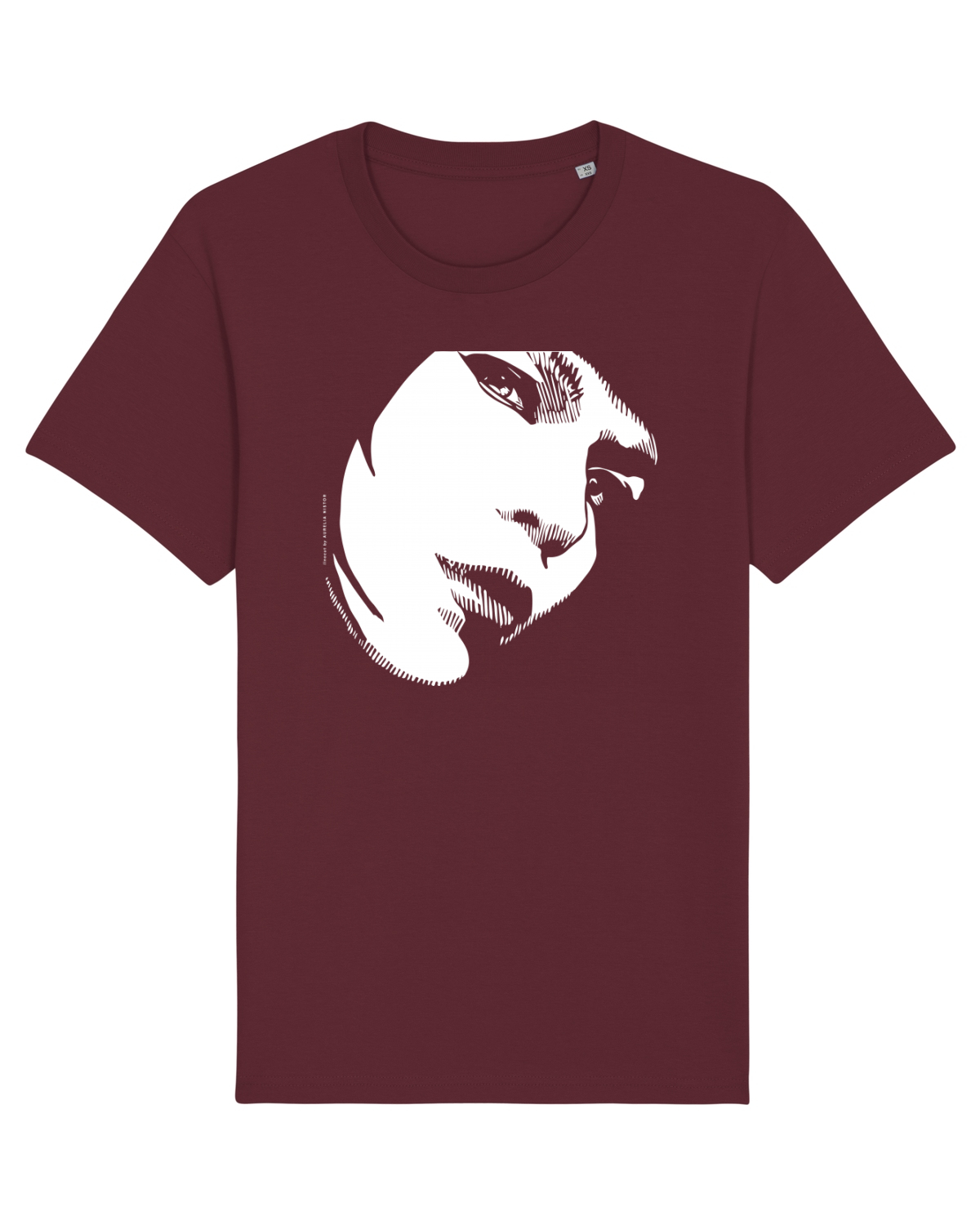 Tricou mânecă scurtă Unisex Rocker Burgundy
