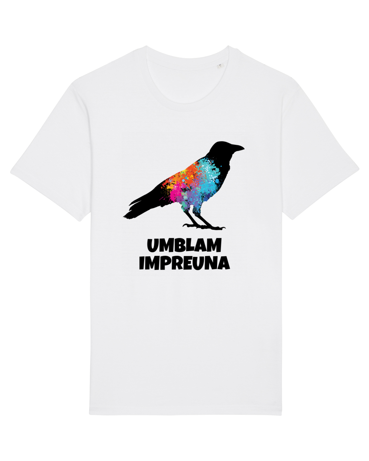 Tricou mânecă scurtă Unisex Rocker White