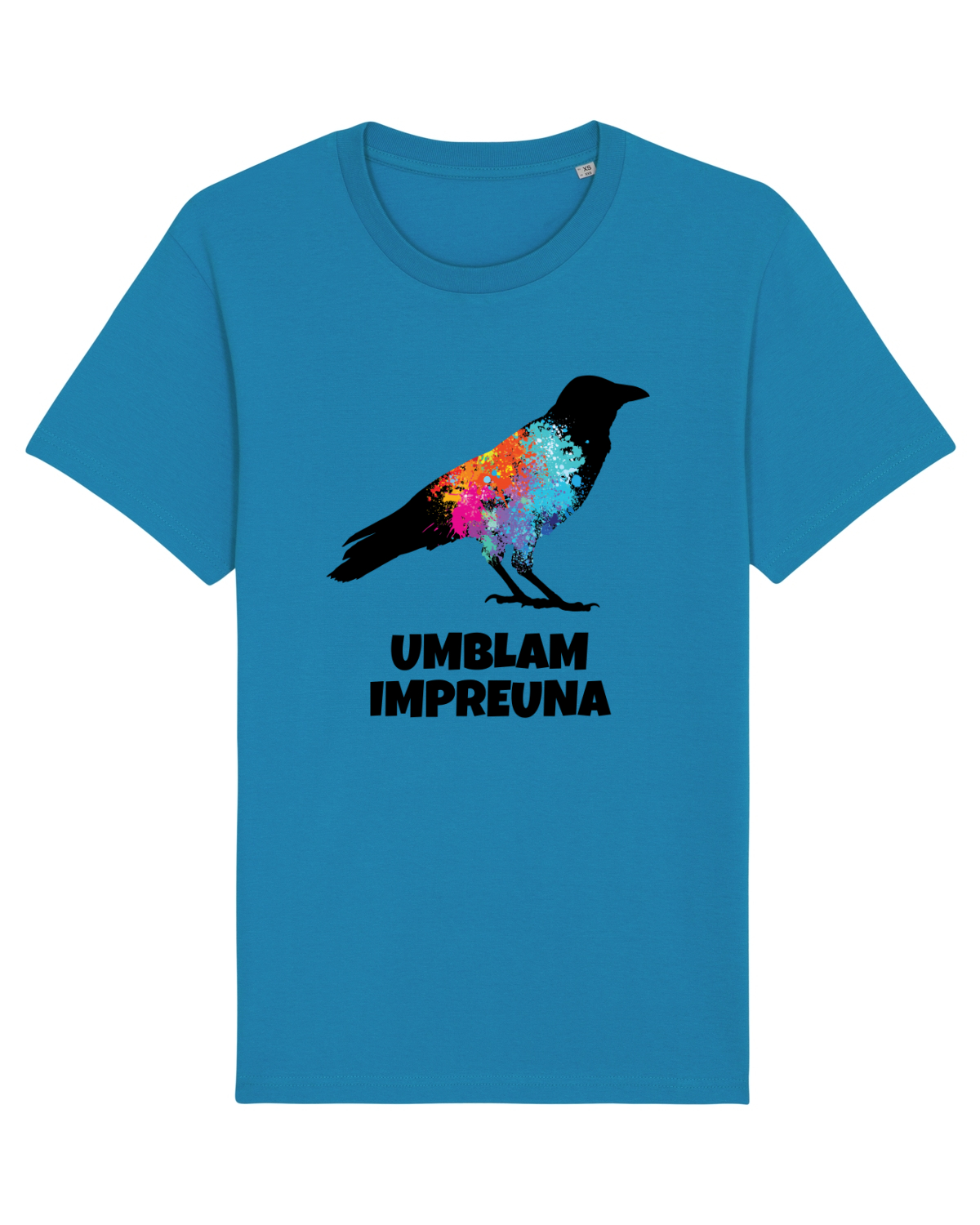 Tricou mânecă scurtă Unisex Rocker Azur
