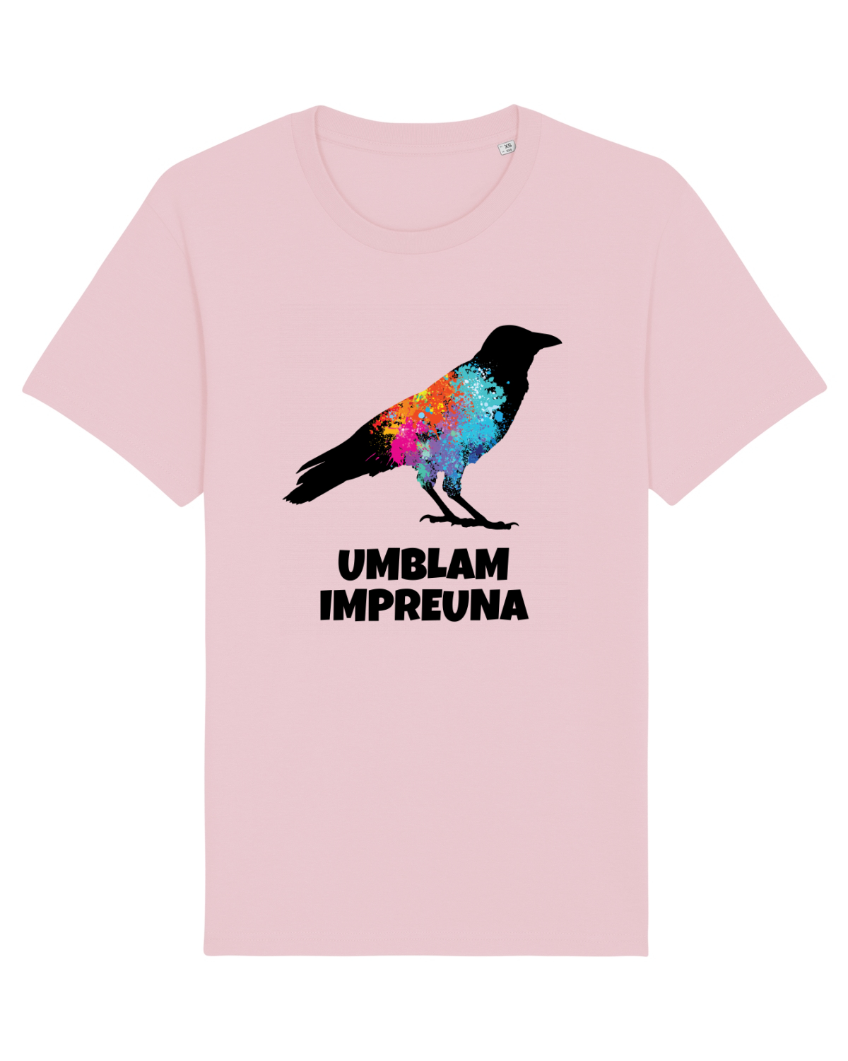 Tricou mânecă scurtă Unisex Rocker Cotton Pink