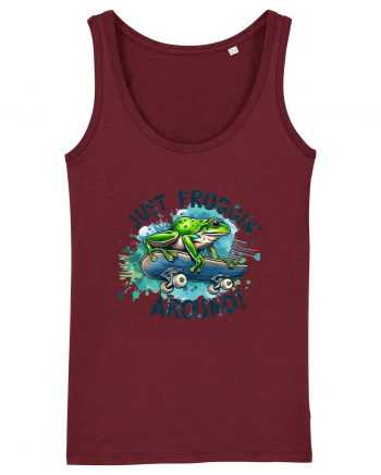 Just Froggin' Around! Burgundy