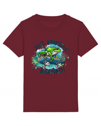Just Froggin' Around! Burgundy