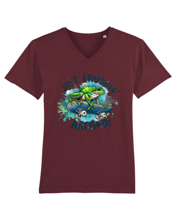 Just Froggin' Around! Burgundy