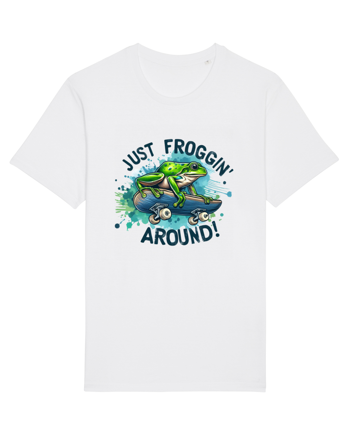 Tricou mânecă scurtă Unisex Rocker White
